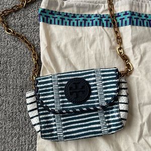 Tory Burch Striped Crossbody Bag